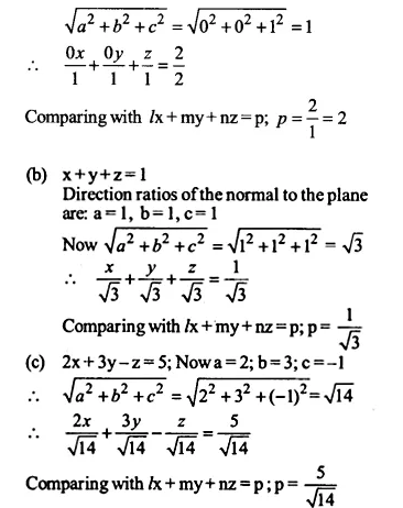 Ncert Solutions For Class 12 Maths Chapter 11 Three Dimensional Geometry Ex 11 3 Cbsetuts Com